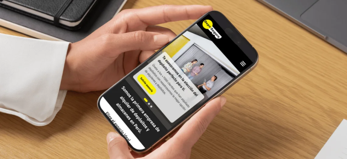 página del sitio web de deposeguro gestionado por attach group